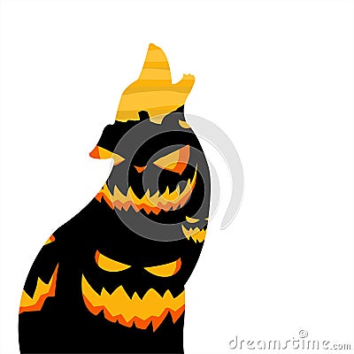 Halloween graphic resource background Vector Illustration