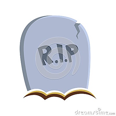 Halloween grave illustration Vector Illustration