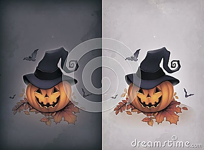 Halloween greeting card Stock Photo