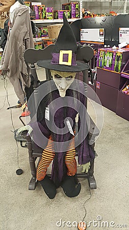 halloween Home Depot witches scary Editorial Stock Photo