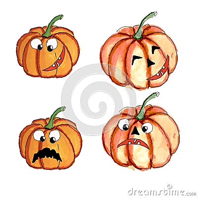 These icons, isolated images will help you arrange a card, invitation or page for Halloween Stock Photo