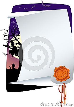 Halloween invitation Stock Photo