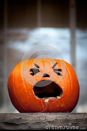 Halloween Jack-O-Lantern Stock Photo