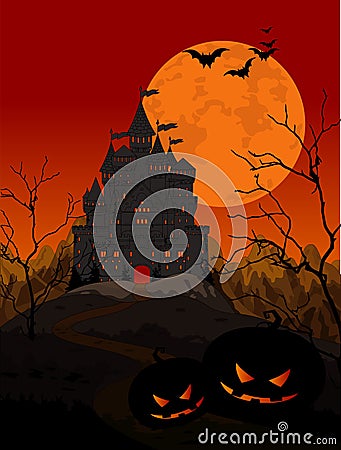 Halloween Kingdom Vector Illustration