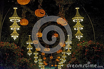 Halloween lanterns Editorial Stock Photo