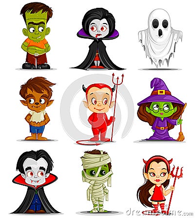 Halloween Monster Vector Illustration