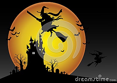 Halloween night Vector Illustration