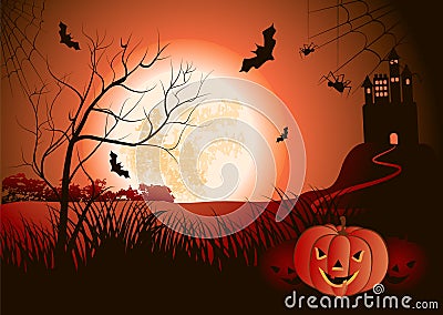 Halloween night Stock Photo