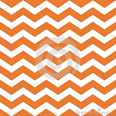 Halloween orange chevron seamless pattern background Orange zig zag geometric repeating pattern Vector Vector Illustration