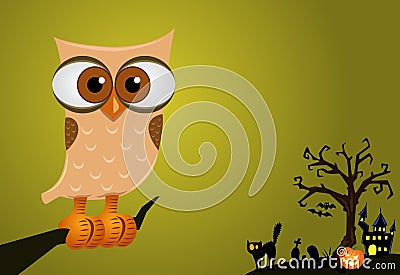 Halloween Owl Background Stock Images - Image: 16104514