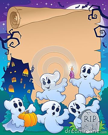 Halloween parchment 8 Vector Illustration