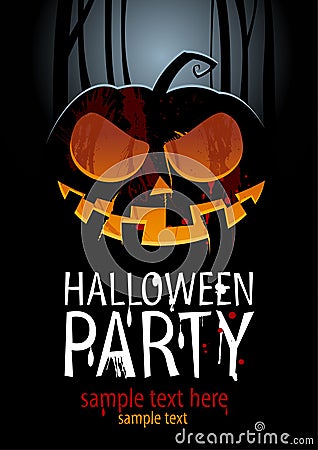 Halloween party. Vector Illustration