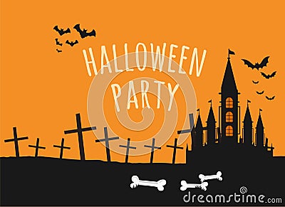 Halloween Party Background vector illustration Vector Illustration