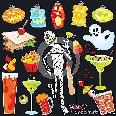 Halloween Party Clip Art Royalty Free Stock Images - Image: 10875089