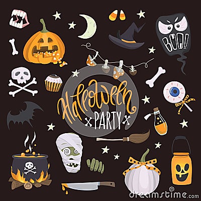 Halloween party Vector Illustration