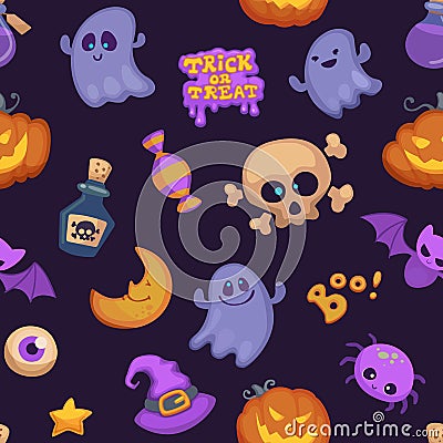 Halloween Pattern Vector Illustration