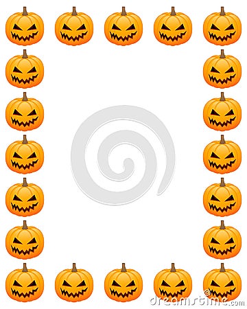 Halloween photo frame Vector Illustration