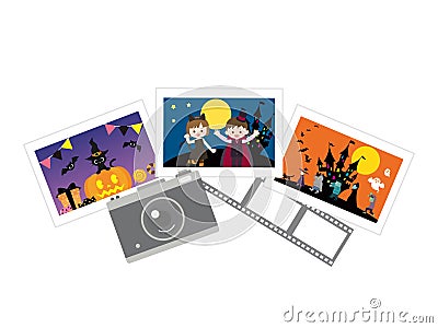 Halloween photo1 Vector Illustration