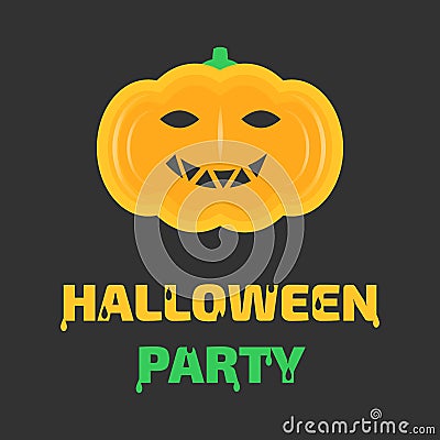 Halloween pumkin illustration Vector Illustration