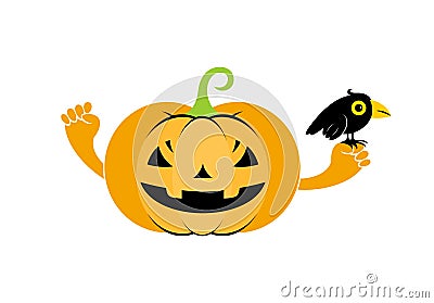 Halloween pumkin. Vector illustration Vector Illustration