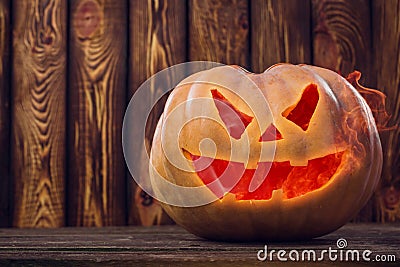 Halloween pumpkin design with copy space. place for text Stock Photo