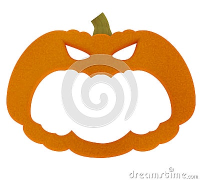 Halloween pumpkin frame Stock Photo
