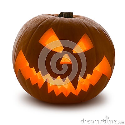 Halloween Pumpkin, isolated Stock Photo