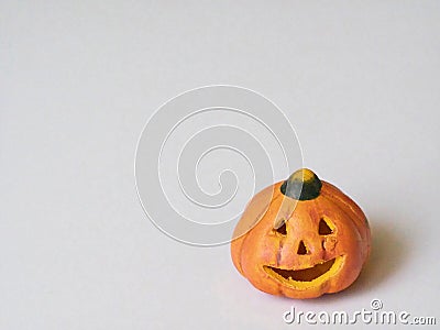 Halloween Pumpkin Jack 0` lantern Decoration Stock Photo