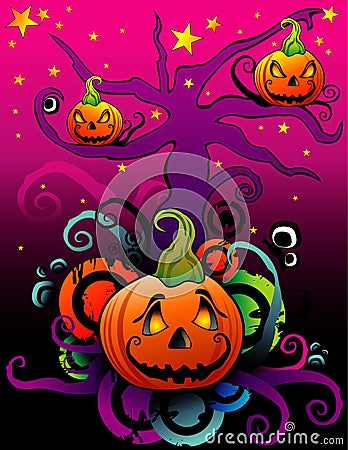 Halloween pumpkin vector Vector Illustration