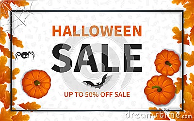 Halloween sale composition 04 Vector Illustration