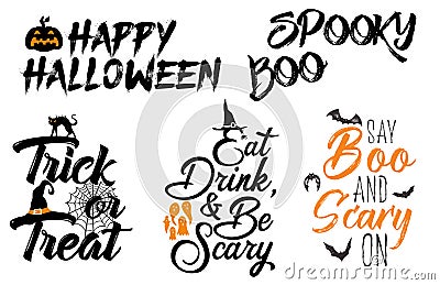 Halloween Sayings Stock Photo