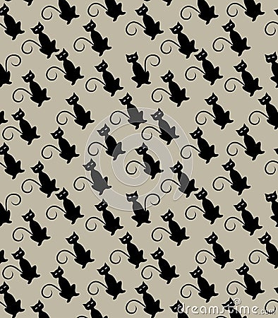 Halloween seamless pattern Vector Illustration