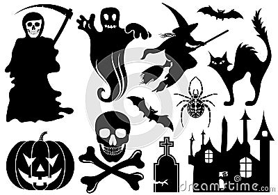 Halloween set Vector Illustration