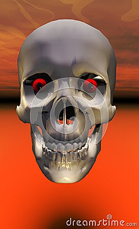 Halloween skull Stock Photo