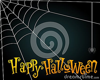 Halloween spiderweb illustration Vector Illustration
