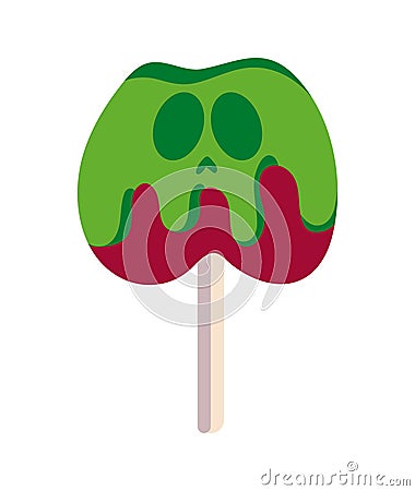 halloween sweet apple Vector Illustration