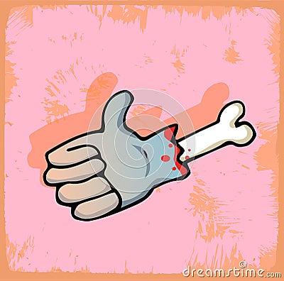 Halloween symbol hand illustration, vector icon Vector Illustration