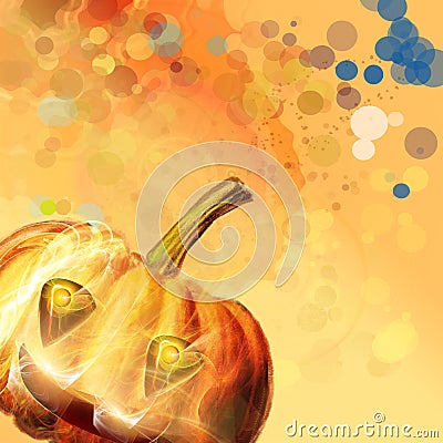 Halloween symbol-Pumpkin Stock Photo