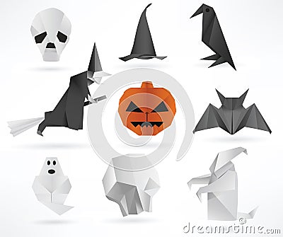 Halloween symbols Cartoon Illustration