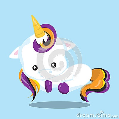 HALLOWEEN UNICORN LAY 08 Vector Illustration