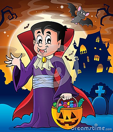 Halloween vampire theme image 2 Vector Illustration