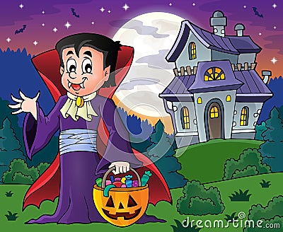 Halloween vampire theme image 9 Vector Illustration