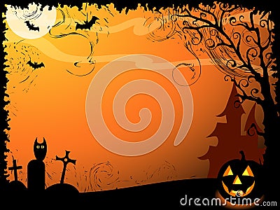 Halloween vector background Vector Illustration