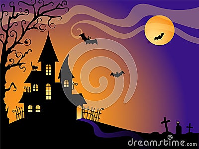 Halloween vector background Vector Illustration