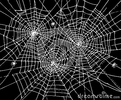 Halloween web background CCCVII Vector Illustration