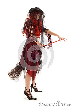 Halloween witch Stock Photo