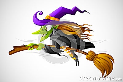 Halloween Witch Vector Illustration