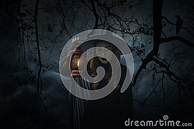 Halloween mystery concept Stock Photo