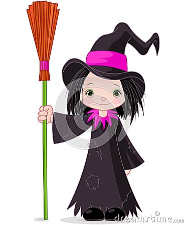 Halloween Witch Vector Illustration