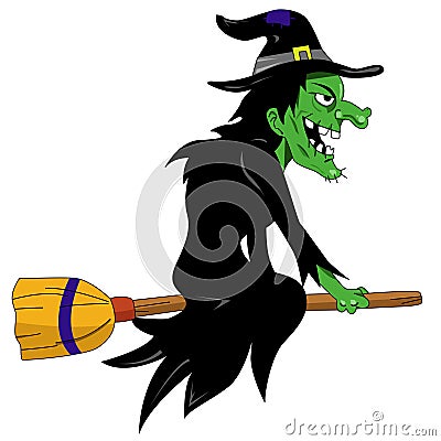 Halloween witch Vector Illustration